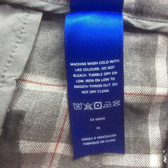 Kit & Ace Go To Gray Plaid HIgh Waist Classic Trousers Size 8 - Picture 3 of 6